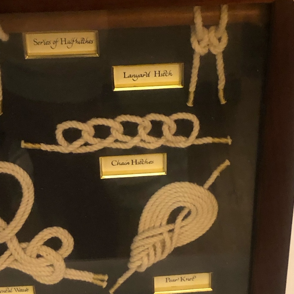 “Authentic Models” Nautical Rope Knot Framed Wall Art #1 Shadow Box Display - Picture 3 of 5